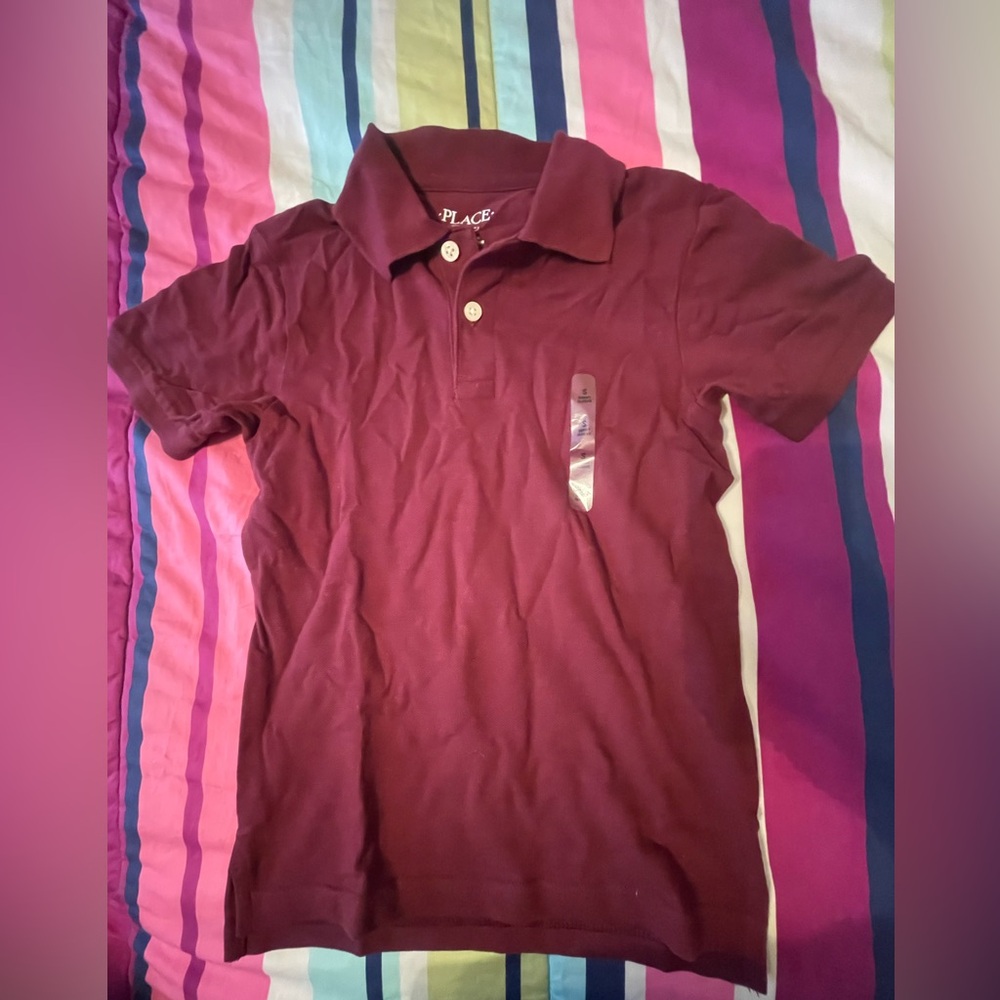 Set of 4 Children’s Place Uniform Polos - Burgundy - size small (5/6)
